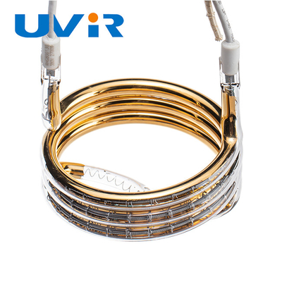 Good price Tubo de capa del cuarzo del Ir de calor del oro infrarrojo circular de la lámpara 380V 2700W en línea