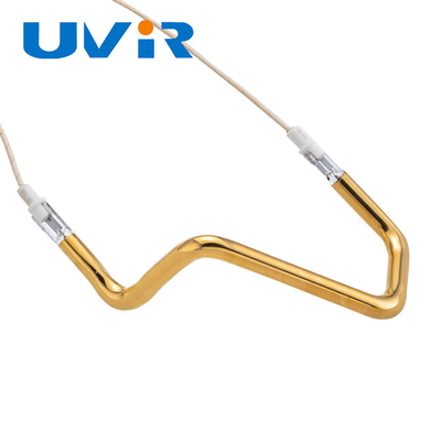 Good price 3D forman el tubo infrarrojo del elemento de calefacción, elemento de calefacción infrarrojo del reemplazo de la pintura del oro en línea