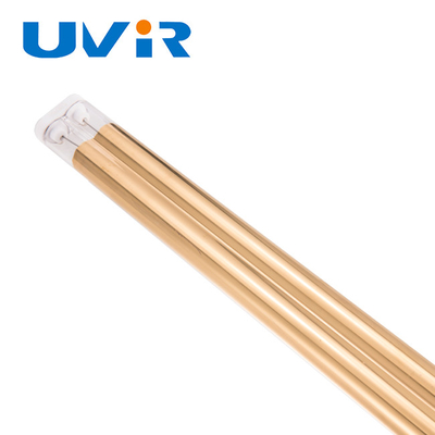 200-10000w Uvir Revestimiento de oro Twin Tube lámpara de cuarzo Irp lámpara de infrarrojos para la máquina de impresión