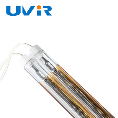 Buen precio Lámpara de infrarrojos de onda media de 2500W 415V Tubo de cuarzo dorado en línea