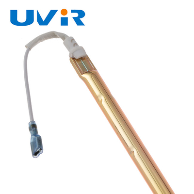 Good price calefacción infrarroja de la sauna de los emisores del tubo del cuarzo de la lámpara de Helen de la Oro-capa con la base de RS en línea