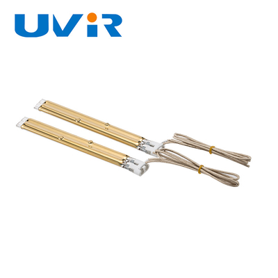 Tubo infrarrojo de la lámpara de calor del vidrio de cuarzo del IR 1338w para la sequedad de la pintura